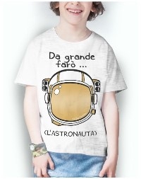 "da grande voglio fare l'astronauta"